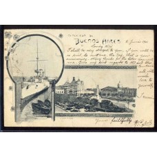 CIUDAD DE BUENOS AIRES 1901 ARGENTINA TARJETA POSTAL TIPO GRUSS AUS